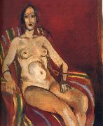 Henri Matisse Naked in front of a red background like oil painting picture wholesale